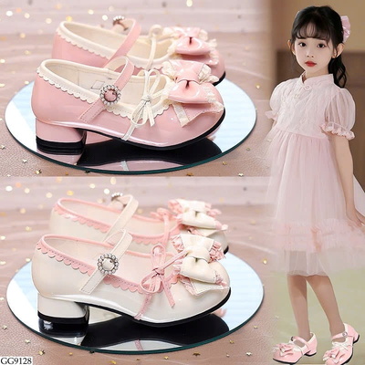 GG9128 GIÀY BÚP BÊ NƠ CHO BÉ GÁI