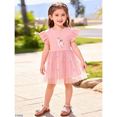 V9392 VÁY BÉ GÁI Little Maven