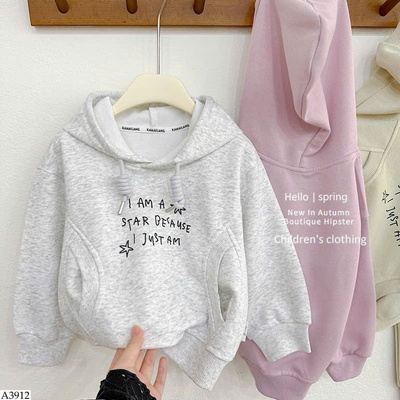 A3912 ÁO HOODIE CHỮ CHO BÉ