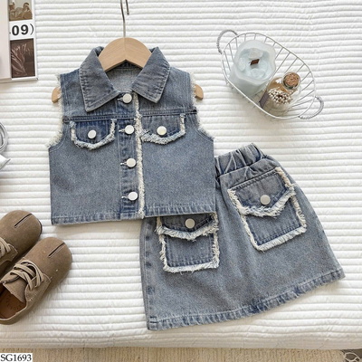 SG1693 SET VÁY JEAN BG