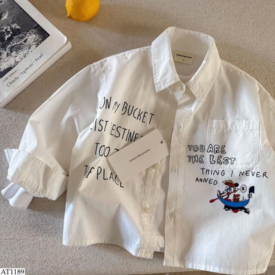 AT1189 ÁO SƠ MI CHO BÉ TRAI
