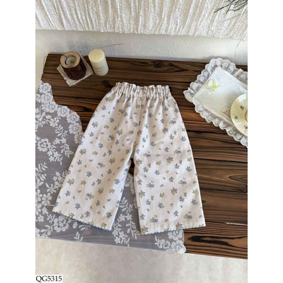 QG5315 QUẦN SUÔNG HOA NHÍ BG