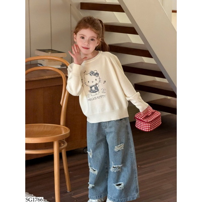 SG1766 SET ÁO KITTY MIX QUẦN DÀI BG