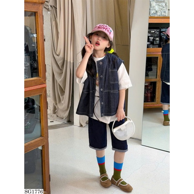 SG1776 SET ÁO GILE JEANS MIX QUẦN LỬNG JEANS BG