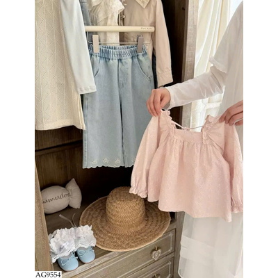 AG9554 ÁO SƠ MI CHO BÉ GÁI