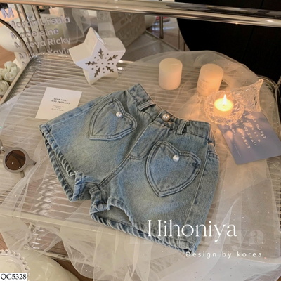 QG5328 QUẦN SHORT JEAN BÉ GÁI