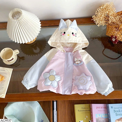 AG9537 ÁO KHOÁC MÈO KITTY BG