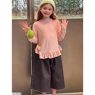 AG9549 ÁO DÀI TAY VIỀN BÈO BG