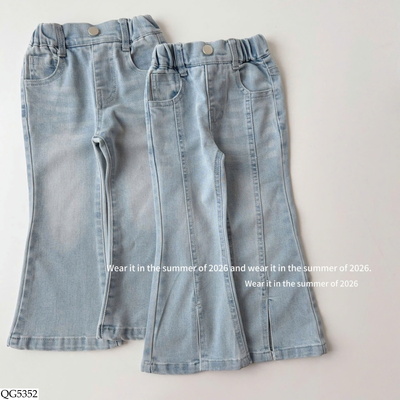 QG5352 QUẦN JEAN ỐNG LOE CHO BÉ