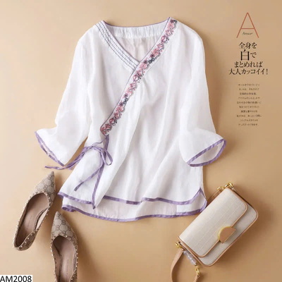 AM2008 ÁO CỔ V TRUNG NIÊN