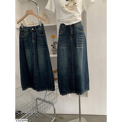 VM3699 CHÂN VÁY JEAN CHO NỮ