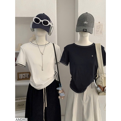 AM2002 ÁO THUN PHỐI VIỀN NỮ