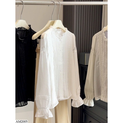 AM2005 ÁO SƠ MI BÈO MIX REN ANNA