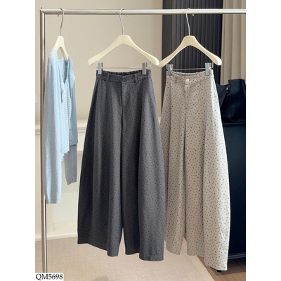 QM5698 QUẦN ỐNG RỘNG HOA NHÍ ANNA 