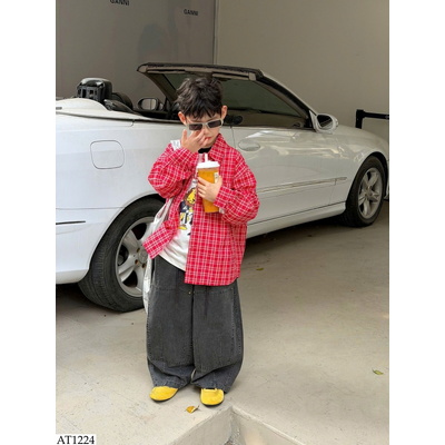 AT1224 ÁO SƠ MI KẺ BT HÃNG TAIRU