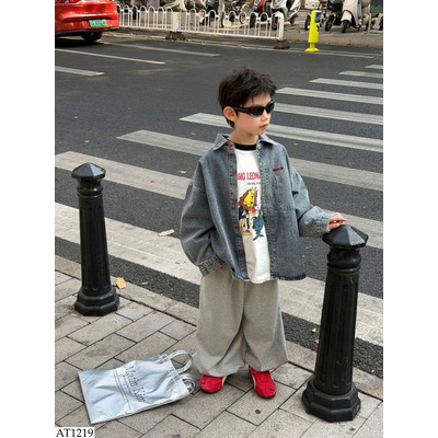 AT1219 ÁO SƠ MI DENIM TAIRU CHO BÉ TRAI