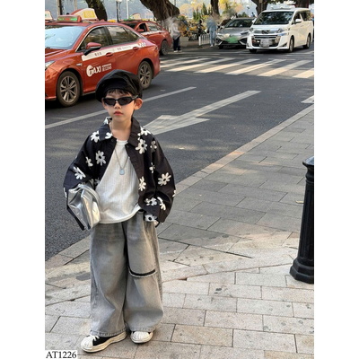 AT1226 ÁO SƠ MI BÉ TRAI HÃNG TAIRU