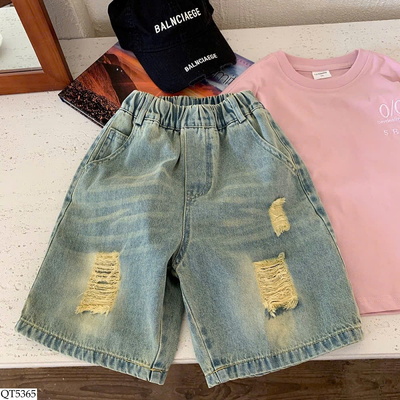 QT5365 QUẦN SHORT JEAN RÁCH BT