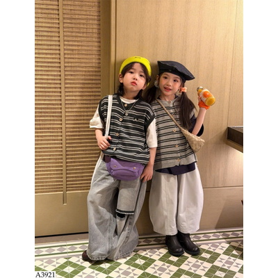 A3921 ÁO GILE LEN KẺ CHO BÉ