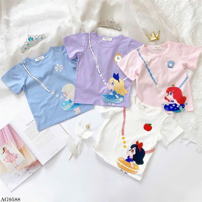 AG9588 ÁO THUN HÌNH CÔNG CHÚA BG