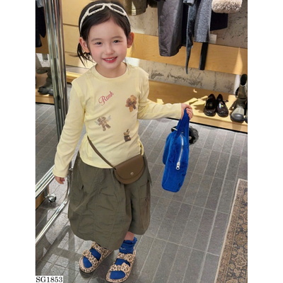SG1853 SET ÁO HỌA TIẾT MIX CV NGẮN KAKI BG