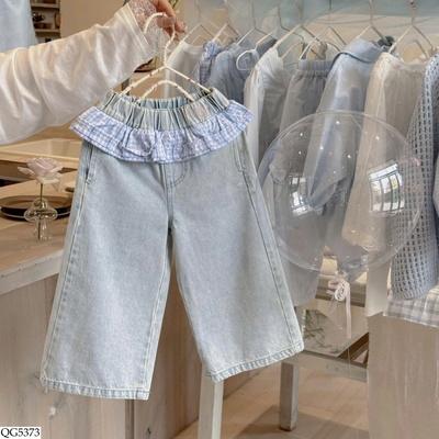 QG5373 QUẦN JEAN VIỀN BÈO CHO BT