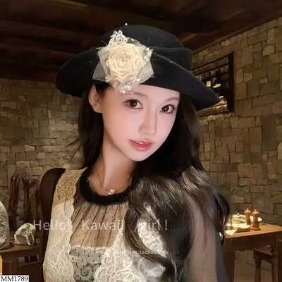 MM1789 MŨ HOA TRÀ KIỂU PHÁP CHO NỮ