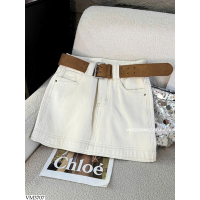 VM3707 CHÂN VÁY JEAN CHỮ TÚI NỮ