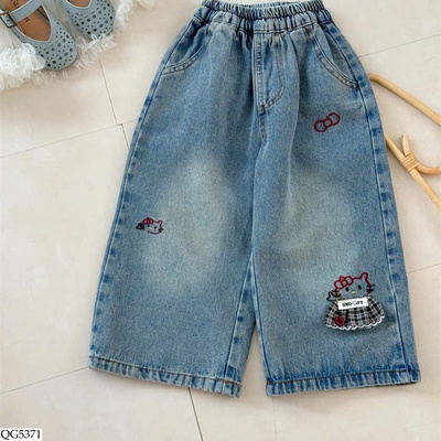 QG5371 QUẦN JEAN MÈO KITTY BG