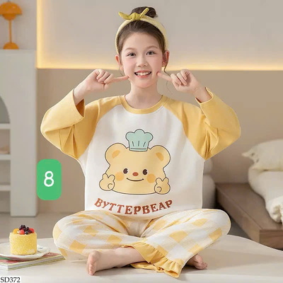 SD372 BỘ MẶC NHÀ CHO BÉ GÁI