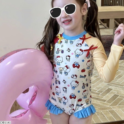 DB1181 ĐỒ BƠI KITTY CHO BÉ GÁI