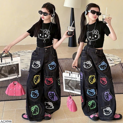 AG9598 ÁO THUN MÈO KITTY BG