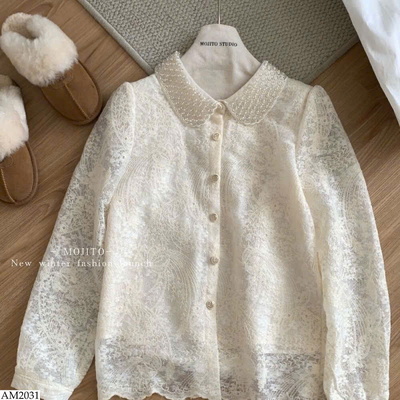 AM2031 ÁO SƠ MI REN HOA NỮ