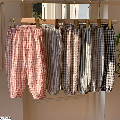 QG5410 QUẦN KẺ BO ỐNG CHO BÉ