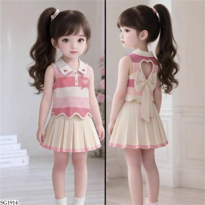 SG1914 SET VÁY KHOÉT LƯNG BG