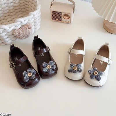 GG9210 GIÀY BÚP BÊ ĐÍNH HOA BG