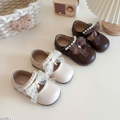 GG9211 GIÀY BÚP BÊ REN NƠ BG