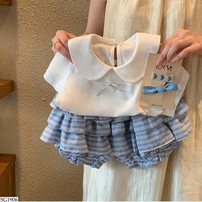 SG1906 SET ÁO THUN MIX QUẦN SHORT KẺ BG