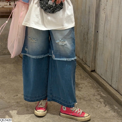 QG5420 QUẦN JEAN RÁCH BG