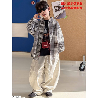 AT1294 ÁO SƠ MI KẺ CHO BT