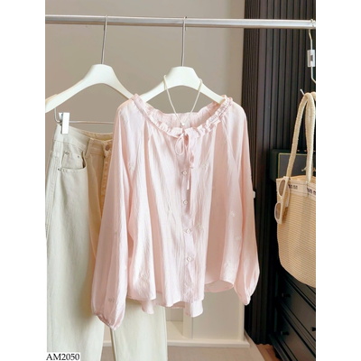 AM2050 ÁO TAY BỒNG CỔ BÈO HÃNG ANNA