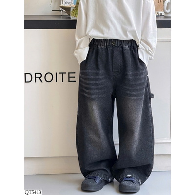 QT5413 QUẦN JEAN ỐNG RỘNG CHO BT