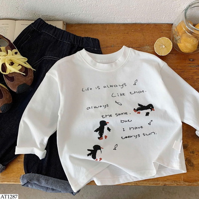 AT1287 ÁO THUN CHIM CÁNH CỤT CHO BÉ