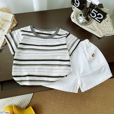 ST7586 BỘ POLO KẺ CHO BT