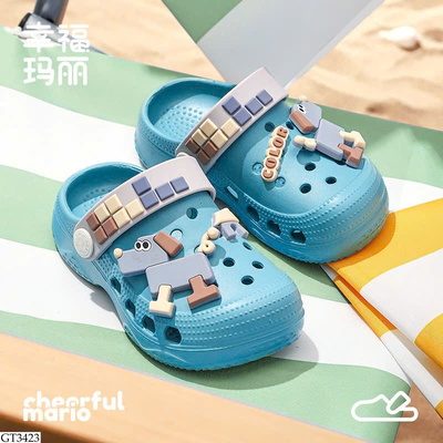 GT3423 SỤC CROCS CHARM CÚN CHO BÉ