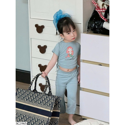 SG1965 SET ÁO RÚT EO QUẦN ỐNG LOE BG giá mới