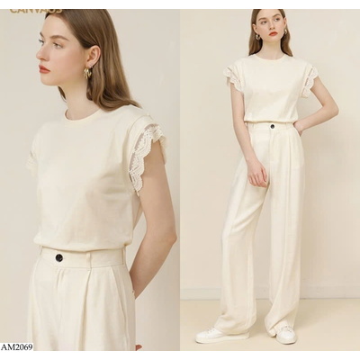 AM2069 ÁO VIỀN BÈO CANVAUS