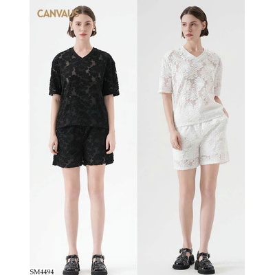 SM4494 ÁO, QUẦN REN NỮ CANVAUS
