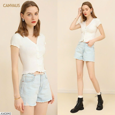 AM2092 ÁO CỔ V CHO NỮ HÃNG CANVAUS