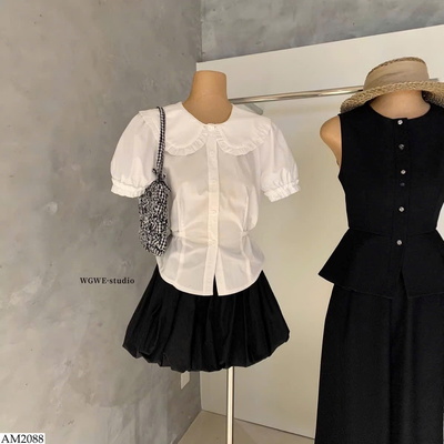 AM2088 ÁO SƠ MI CỔ BÚP BÊ W.G.W.E
